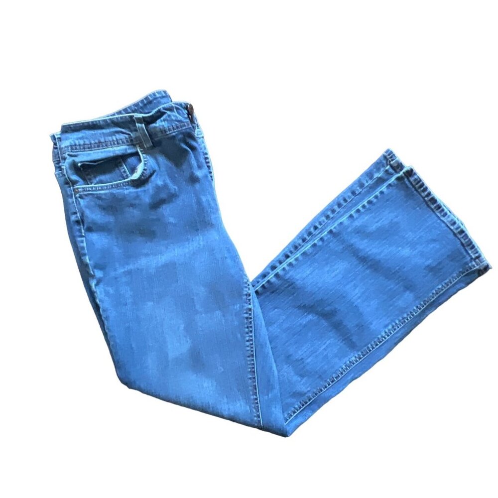 Womens Blue Denim Jeans Boot Cut Pants Sonoma Size 14 u